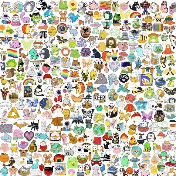 20/40/60 pcs Cute Mixed Enamel Pins Bulk Set, Funny Plant Anime Lapel Badges, Ca - Picture 1 of 6